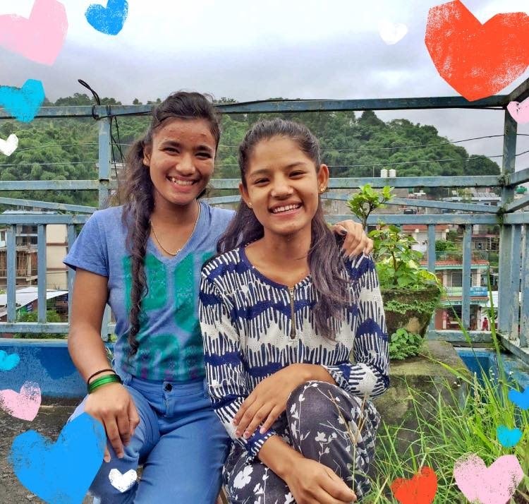 Bishaka and Niru — Year 10 graduates 2020